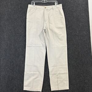 Woolrich Pants Men's 34x32 British Tan Straight Leg Classic Chino Khaki Casual
